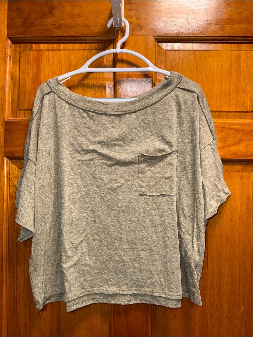 Ces Femme Heather Green Short Sleeve Pocket Tee